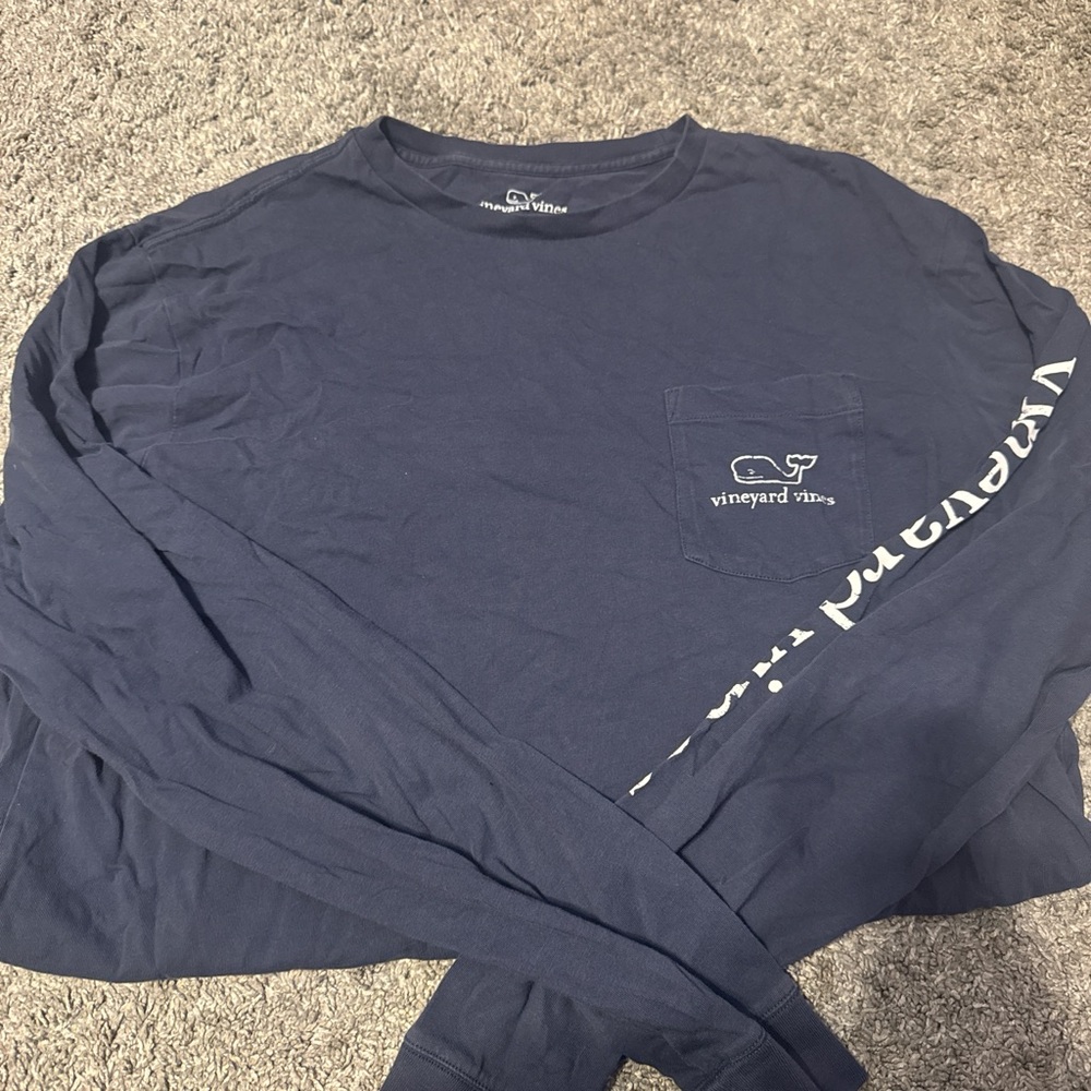 Vineyard Vines Men's Blue Long Sleeve Shirt